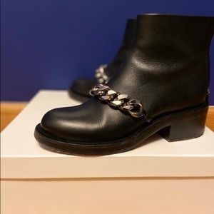 Chain strap ankle boot